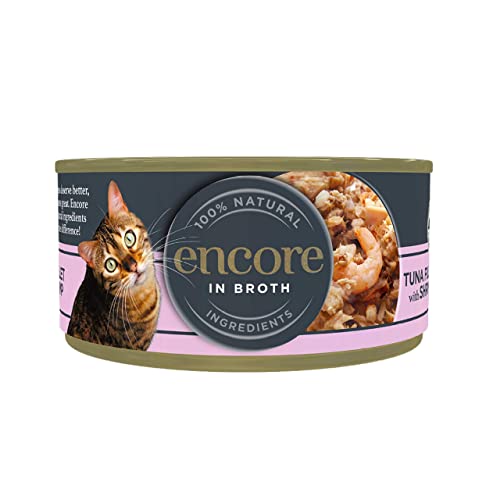 Encore 100% Natural Wet Cat Food Multipack Chicken Selection in Broth (Pack of 32 x 70g Tins)