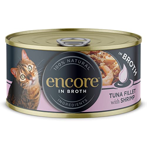 Encore 100% Natural Wet Cat Food Multipack Chicken Selection in Broth (Pack of 32 x 70g Tins)