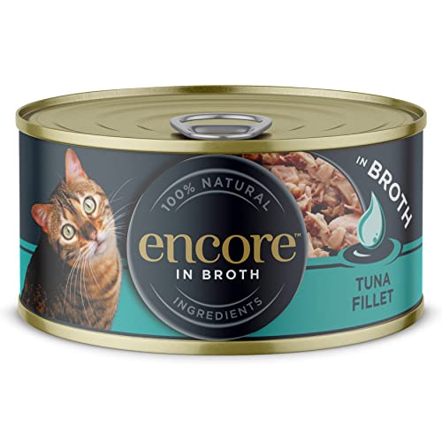 Encore 100% Natural Wet Cat Food Multipack Chicken Selection in Broth (Pack of 32 x 70g Tins)