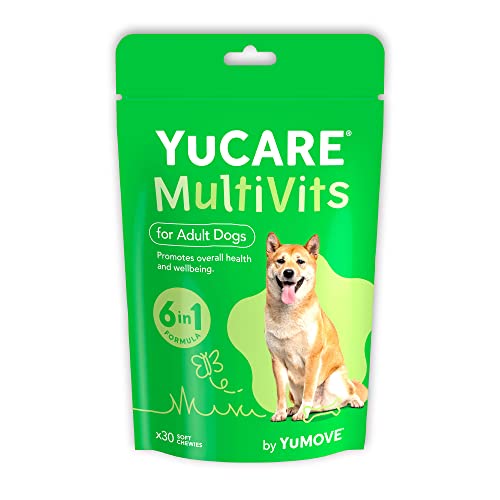 YuCARE MultiVits Supplement for Adult Dogs | 6-in-1 Daily Vitamins for Dogs Aged 4 to 7 | 120 Multivitamin Chew