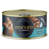 Encore 100% Natural Wet Cat Food Multipack Chicken Selection in Broth (Pack of 32 x 70g Tins)