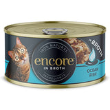 Encore 100% Natural Wet Cat Food Multipack Chicken Selection in Broth (Pack of 32 x 70g Tins)