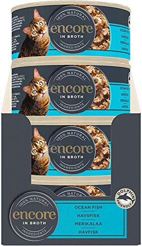 Encore 100% Natural Wet Cat Food Multipack Chicken Selection in Broth (Pack of 32 x 70g Tins)