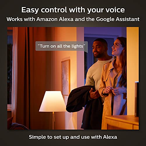 Philips Hue White & Colour Ambiance Single Smart Bulb LED [B22 Bayonet Cap] - 1600 Lumens (100W equivalent). Works with Alexa, Google Assistant and Apple Homekit