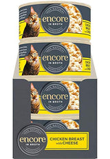 Encore 100% Natural Wet Cat Food Multipack Chicken Selection in Broth (Pack of 32 x 70g Tins)