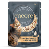 Encore 100% Natural Wet Cat Food Multipack Chicken Selection in Broth (Pack of 32 x 70g Tins)